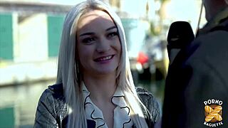 Oh Nathalie, that blonde French slut savors deep anal fucking in lingerie!