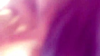 A black granny with big tits sucks monster cock.