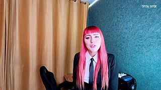 Femdom Role Play Makima Seduced You To Creampie Her Tight Pussy