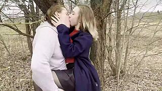 Cute Girlfriend Gets Outdoor Anal Fuck