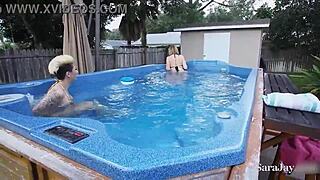 lesbians della dane in sensual bisexual anal and pussy licking orgasm