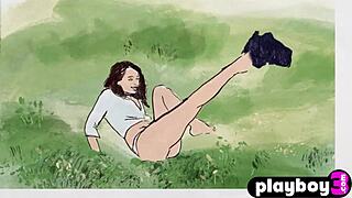 Sexy all-natural babe Anetta Keys reveals her stunning naked body outdoors