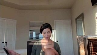 Huge Fake Tits Tease with Pussy Play