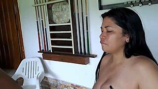 Stepmom Sucking Delicious Cock with Big Ass and Tits