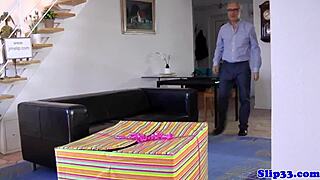 Uk teen and milf share moments with old man in intriguing encounter