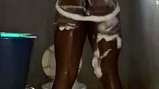 naijahomemadepussy takes a relaxing early morning shower