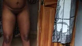 naijahomemadepussy takes a relaxing early morning shower