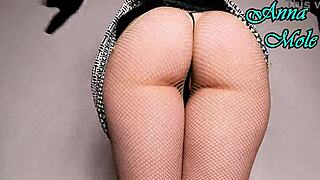 Pawg in short dress rides big dildo with gloves