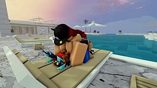 Relaxing alone at pool until guy arrives