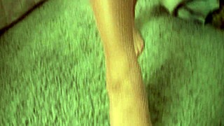 Jenny Welch Lap Dances In Pantyhose!