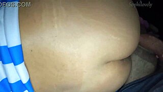 Young Brunette Fucked Without Condom Under Pajamas Outdoors