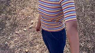 Stepsister Fucked In Jungle Under Pretext Of A Walk