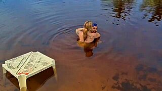 adventurous couple caught wild sex in mangrove.