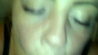 Nut Shot Lands in Resaboo's Mouth During Intense Blowjob