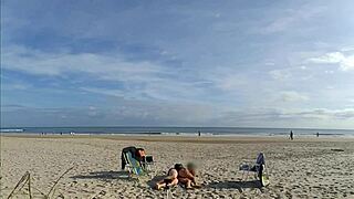 She never expected a public beach ass fucking in front of everyone