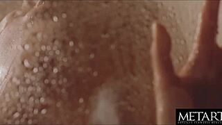 Natural redhead fingers her juicy pussy.