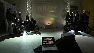 milf in golden high heels gets licked and fucked hard