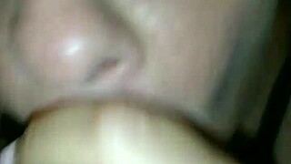 Nut Shot Lands in Resaboo's Mouth During Intense Blowjob