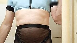 sexy crossdressing ladyboy prostitute in sexy lingerie