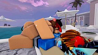 Relaxing alone at pool until guy arrives