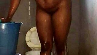 naijahomemadepussy takes a relaxing early morning shower
