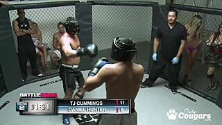 Two Horny Dudes Fight For Right To Fuck Amy Brookes Butthole