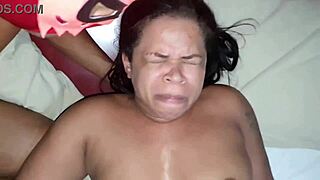 Real amateur video with Gata Mistica fucking two guys until she gets milk - full video on xvideos red