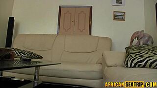 Sexy Ebony Babe Craves Big Caucasian Cock Deep In Her Black Pussy, Bent Over For Rough Doggystyle Domination And Face Fucking