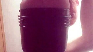 Gazzadomm experimenting with male toy