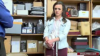 I couldn't resist fucking that teen 18+ who stole phones at the office