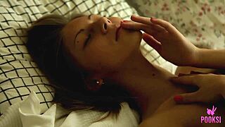 skinny ROXANA finger FUCKS her ASS