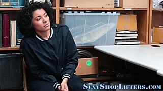 Busty Amateur Teen Fucking Policeman Who Caught Her in High Definition Reality