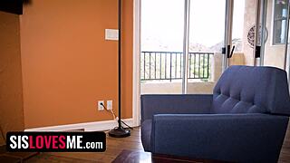 stepsister is pregnant so she can finally fuck her own stepbrother safely without a rubber