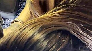 Hot Babe Massages Thick Cock with Sloppy Deepthroat