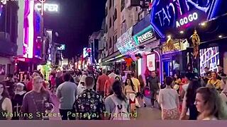 explore pattaya walking street halloween 2024 nightlife with go-go bars private dances sexy costumes
