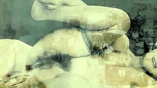 In vintage dark london, interracial pregnant threesome unfolds in swinging sixties shadows