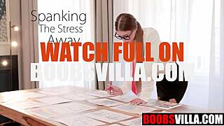 Spanking the stress away, olivia sparkle? stanley johnson, does it feel good on your petite ass?