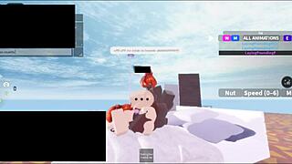 Roblox threesome with two black futas