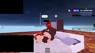 Roblox threesome with two black futas
