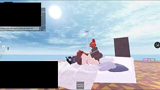 Roblox threesome with two black futas