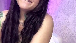 naughty kitten with split tongue masturbates for you testing my new svakom toy