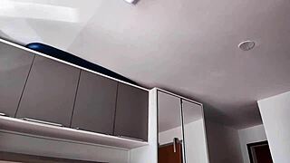 My Hot Stepsister Teases With Tight Shorts And I Fuck Her Ass Creampie Making Her Fart Cum