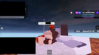 Roblox threesome with two black futas