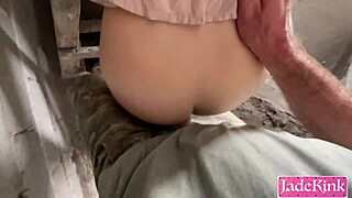 street slut used and fucked on under construction site