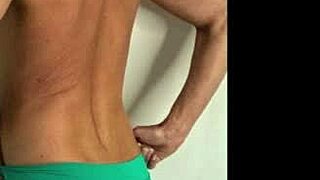 Booty bitch in leggings at the beach