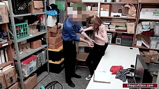 Officer Bangs And Cums On Small 18+ Tits 19yo At Work