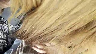 Hot Babe Massages Thick Cock with Sloppy Deepthroat