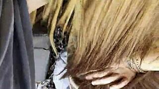 Hot Babe Massages Thick Cock with Sloppy Deepthroat