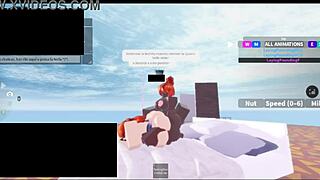 Roblox threesome with two black futas