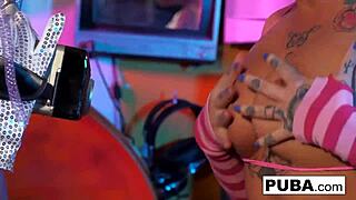 Jezebelle and Leya engage in passionate lesbian encounters, exploring each other's bodies in nude scenes.